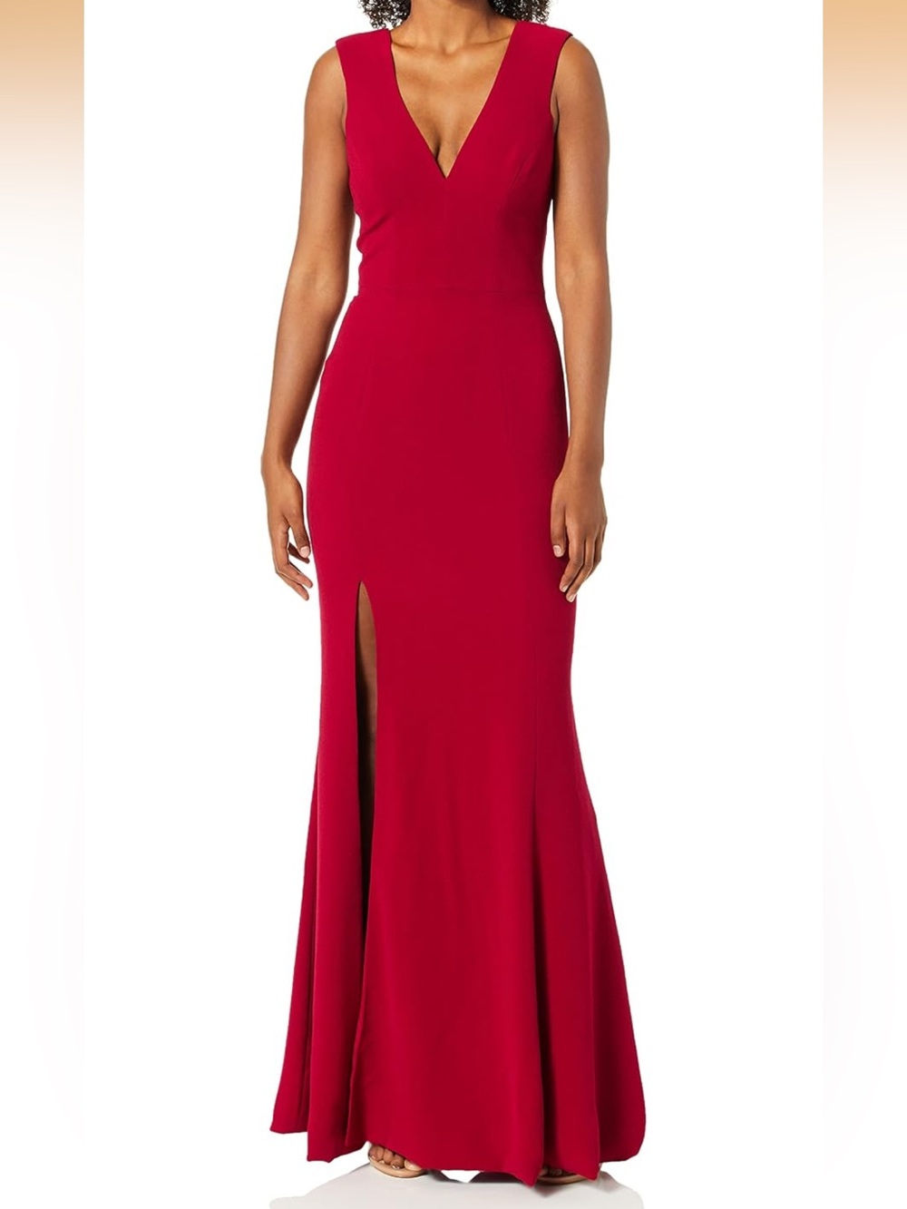 Dress the Population garnet V-Neck Maxi Dress